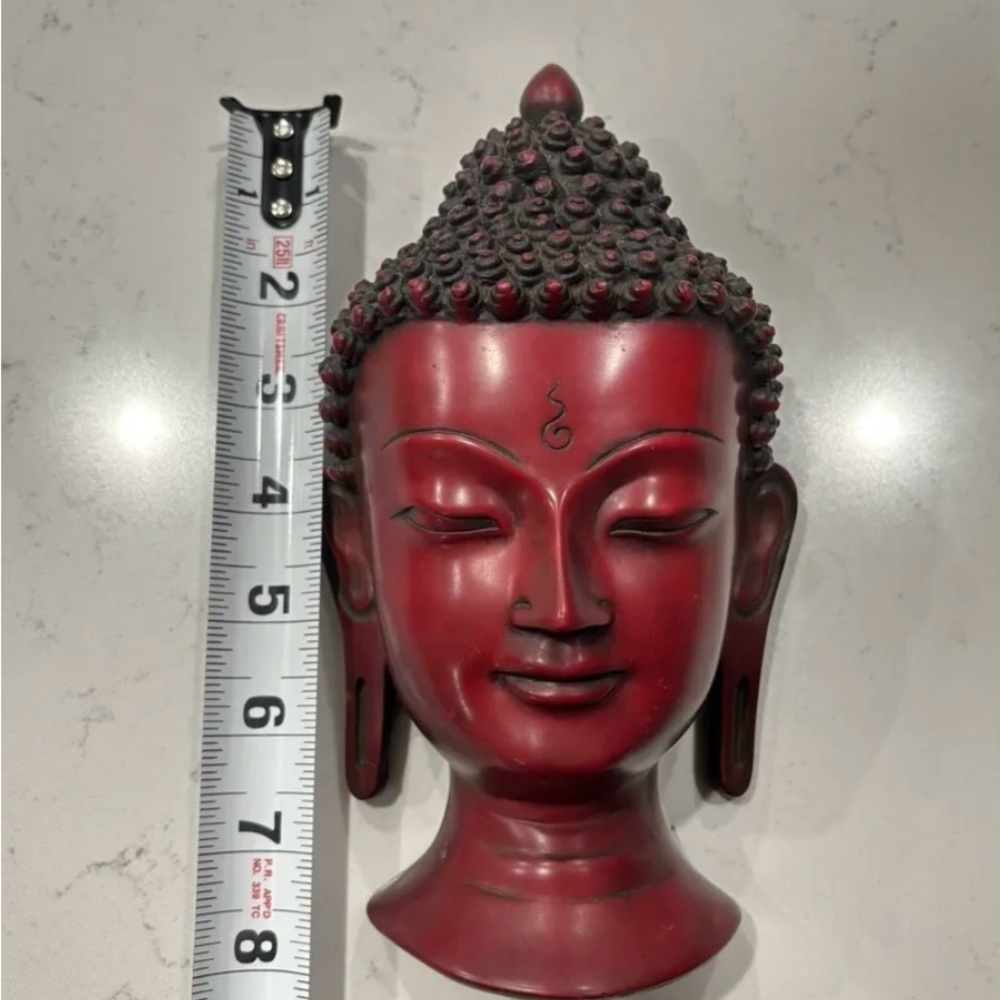 Buddha Mask 8" Wall hanging Art Sculpture Wall Décor mask